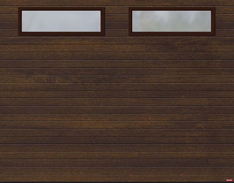 Standard+ Moderno Multi, 9' x 7', Chocolate Walnut, Clear windows