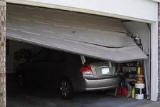 Broken garage door