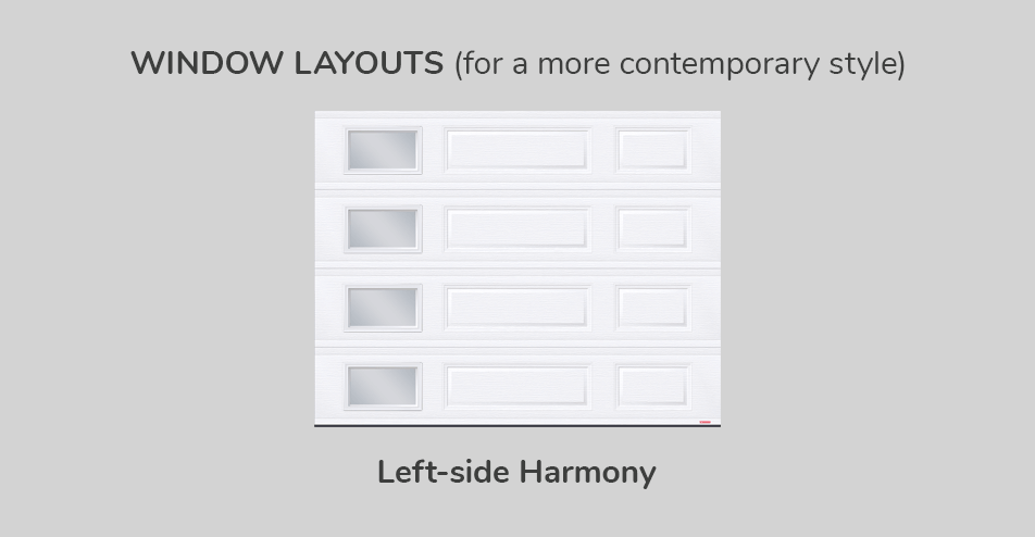 Window layouts, 9' x 7', Left-side Harmony